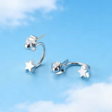 Star Front-Back Ear Jacket Earrings