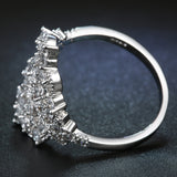 Filigree Pavé CZ Lace Cluster Ring