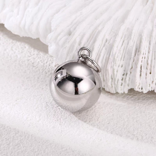 Polished Round Ball Charm Pendant
