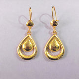 Ginkgo Leaf Cascade Drop Earrings