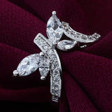 Marquise CZ Butterfly Bypass Ring