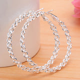 Twisted Rope Hoop Earrings