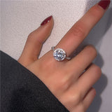 Purple Enamel Butterfly CZ Open Ring