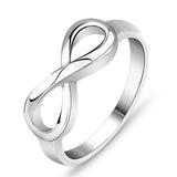 Polished Infinity Twist Band Ring