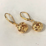 Love Knot Lever-Back Drop Earrings
