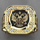 Double-Headed Eagle Signet Ring