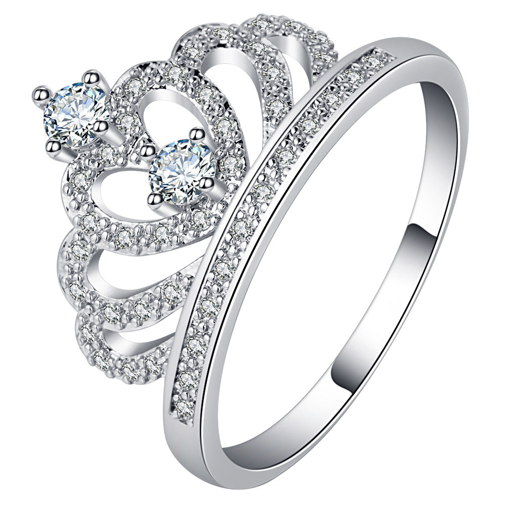 Pavé CZ Crown Tiara Ring