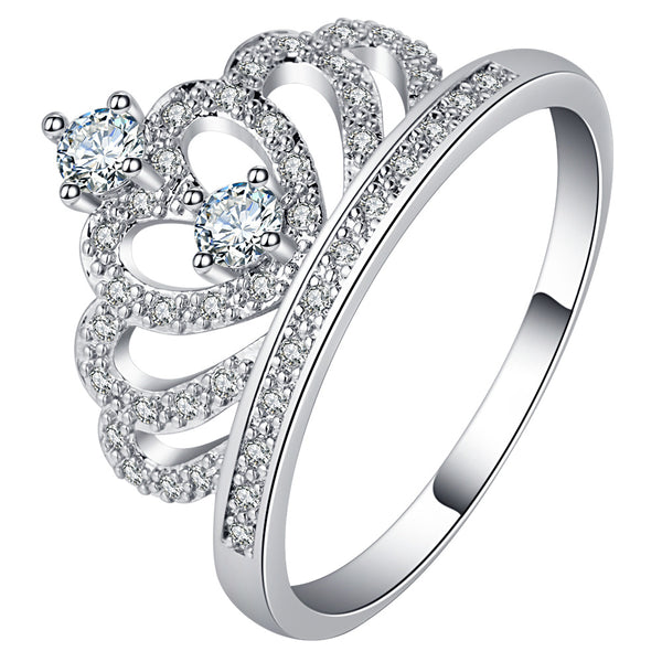 Pavé CZ Crown Tiara Ring