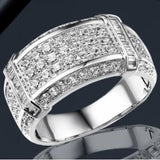 Wide Pavé CZ Statement Band